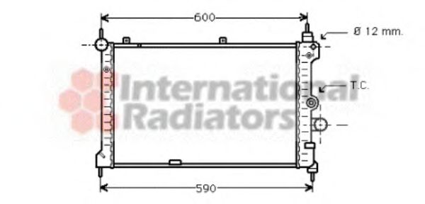 Imagine Radiator, racire motor VAN WEZEL 37002127