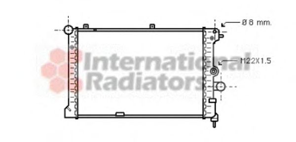 Imagine Radiator, racire motor VAN WEZEL 37002168