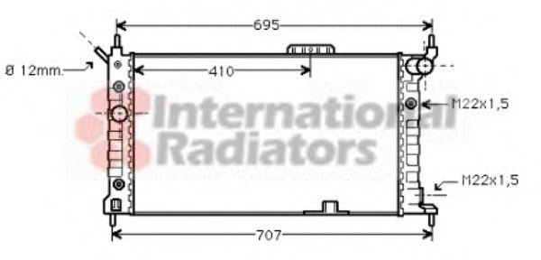 Imagine Radiator, racire motor VAN WEZEL 37002169