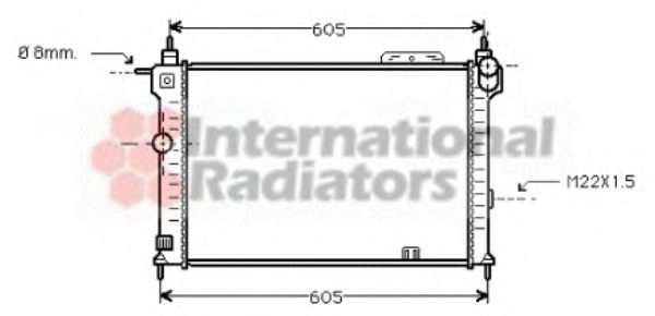 Imagine Radiator, racire motor VAN WEZEL 37002191