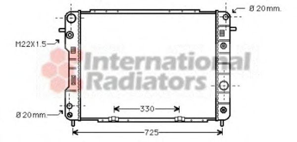 Imagine Radiator, racire motor VAN WEZEL 37002198