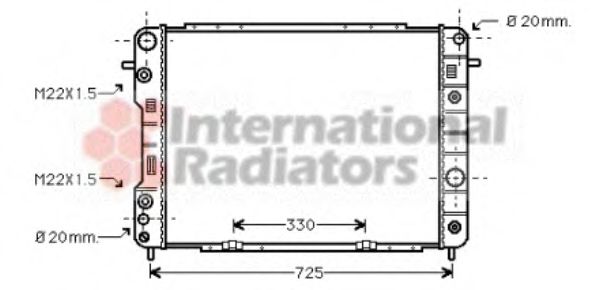 Imagine Radiator, racire motor VAN WEZEL 37002199