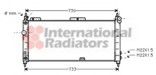 Imagine Radiator, racire motor VAN WEZEL 37002200