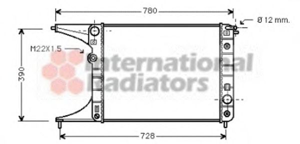 Imagine Radiator, racire motor VAN WEZEL 37002201