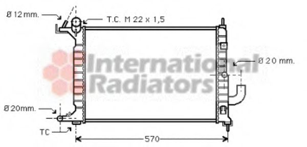 Imagine Radiator, racire motor VAN WEZEL 37002221