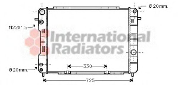 Imagine Radiator, racire motor VAN WEZEL 37002246