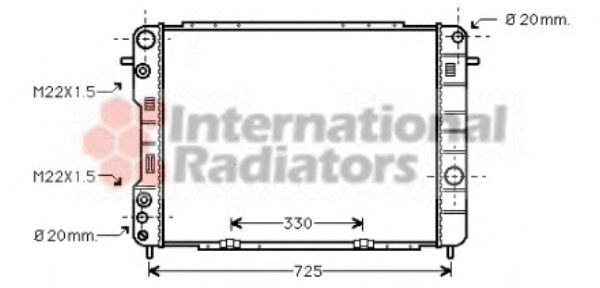 Imagine Radiator, racire motor VAN WEZEL 37002249