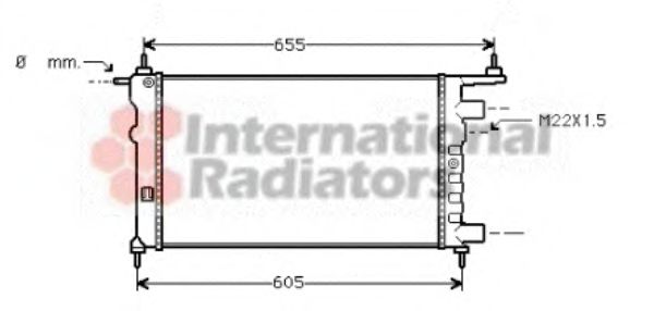 Imagine Radiator, racire motor VAN WEZEL 37002261