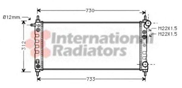 Imagine Radiator, racire motor VAN WEZEL 37002264