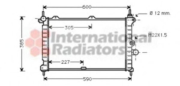 Imagine Radiator, racire motor VAN WEZEL 37002266