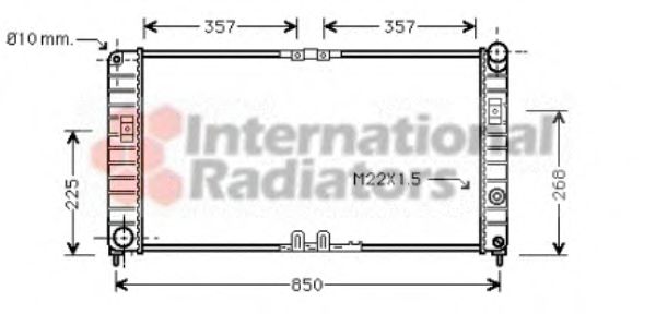 Radiator, racire motor VAN WEZEL 37002285