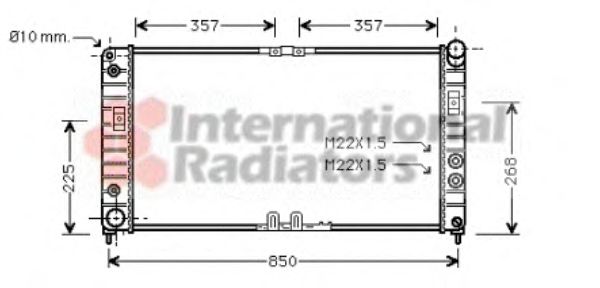 Imagine Radiator, racire motor VAN WEZEL 37002286