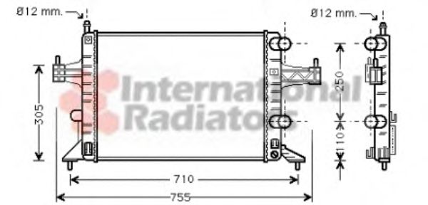 Imagine Radiator, racire motor VAN WEZEL 37002303