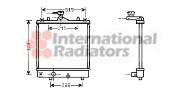 Imagine Radiator, racire motor VAN WEZEL 37002330