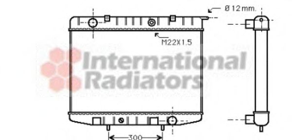 Imagine Radiator, racire motor VAN WEZEL 37002337