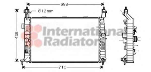 Imagine Radiator, racire motor VAN WEZEL 37002345