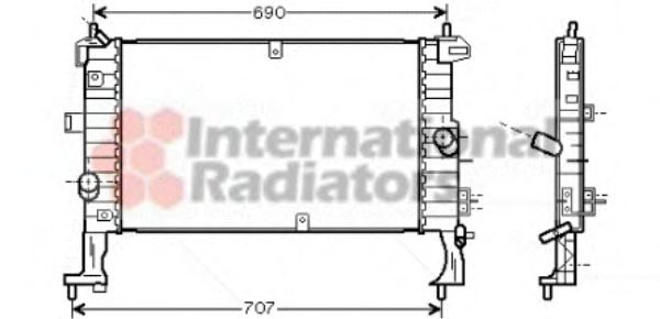 Imagine Radiator, racire motor VAN WEZEL 37002346