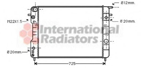 Imagine Radiator, racire motor VAN WEZEL 37002407