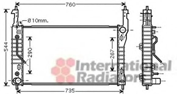 Imagine Radiator, racire motor VAN WEZEL 37002424