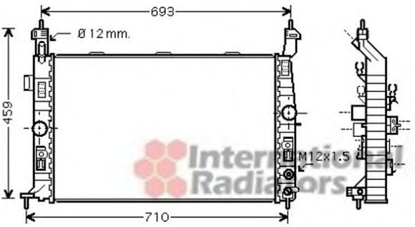 Imagine Radiator, racire motor VAN WEZEL 37002431