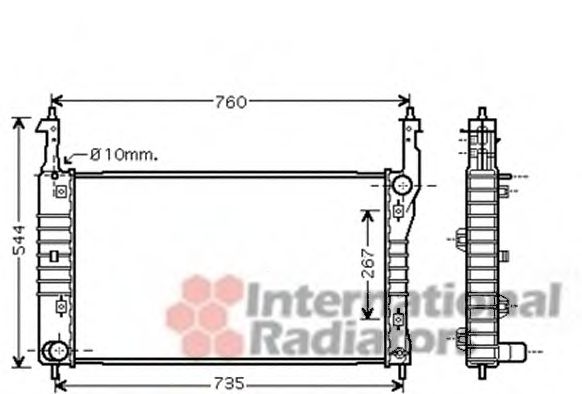 Imagine Radiator, racire motor VAN WEZEL 37002432