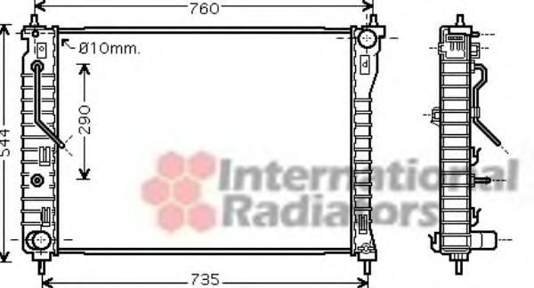 Imagine Radiator, racire motor VAN WEZEL 37002434