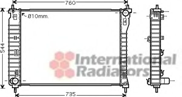 Imagine Radiator, racire motor VAN WEZEL 37002435