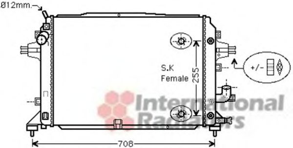 Imagine Radiator, racire motor VAN WEZEL 37002460