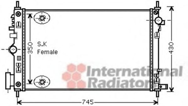 Imagine Radiator, racire motor VAN WEZEL 37002472