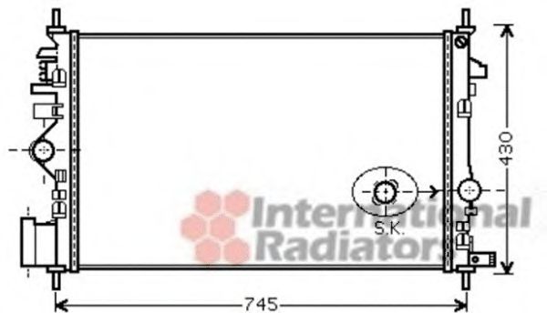 Imagine Radiator, racire motor VAN WEZEL 37002474