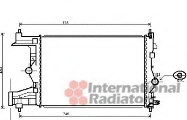 Imagine Radiator, racire motor VAN WEZEL 37002484