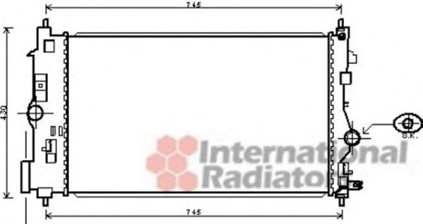 Imagine Radiator, racire motor VAN WEZEL 37002488