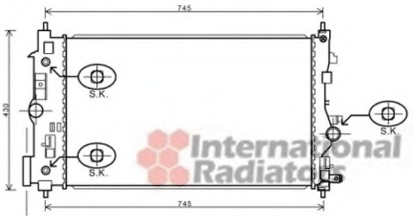 Imagine Radiator, racire motor VAN WEZEL 37002546