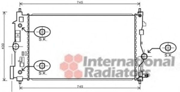 Imagine Radiator, racire motor VAN WEZEL 37002547