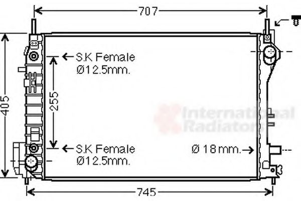 Imagine Radiator, racire motor VAN WEZEL 37002559