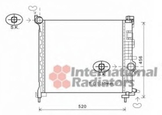 Imagine Radiator, racire motor VAN WEZEL 37002562