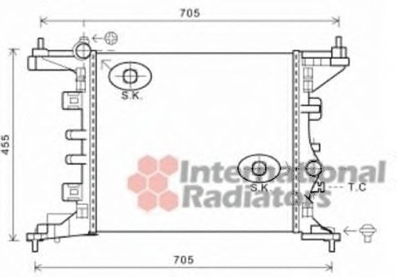 Imagine Radiator, racire motor VAN WEZEL 37002568