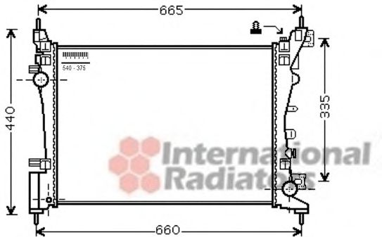 Imagine Radiator, racire motor VAN WEZEL 37002574