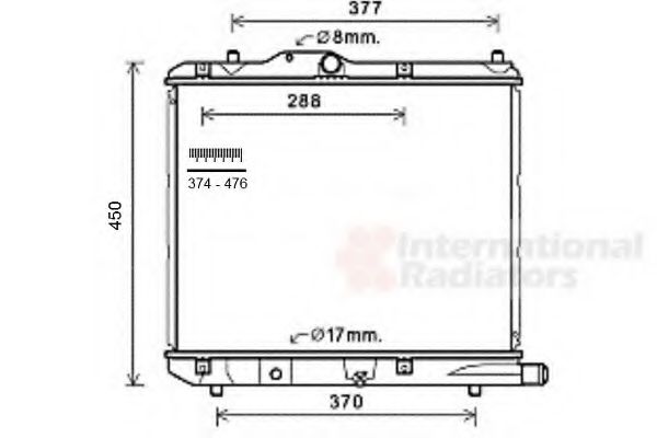 Imagine Radiator, racire motor VAN WEZEL 37002590