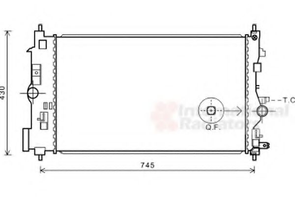 Imagine Radiator, racire motor VAN WEZEL 37002591