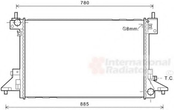 Imagine Radiator, racire motor VAN WEZEL 37002601