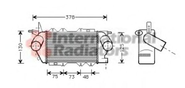 Imagine Intercooler, compresor VAN WEZEL 37004269