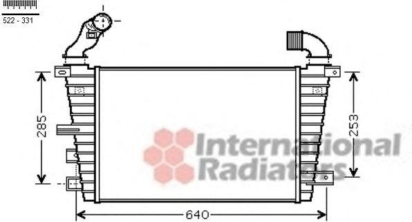 Imagine Intercooler, compresor VAN WEZEL 37004416