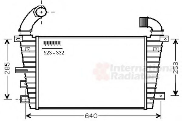 Imagine Intercooler, compresor VAN WEZEL 37004585