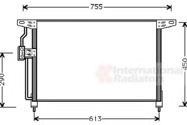 Imagine Condensator, climatizare VAN WEZEL 37005228