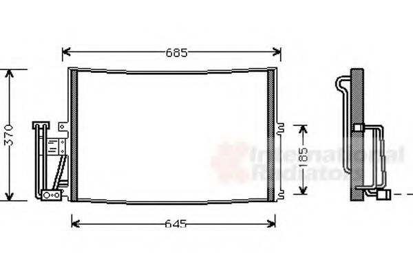 Imagine Condensator, climatizare VAN WEZEL 37005241