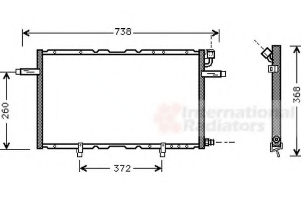 Imagine Condensator, climatizare VAN WEZEL 37005297