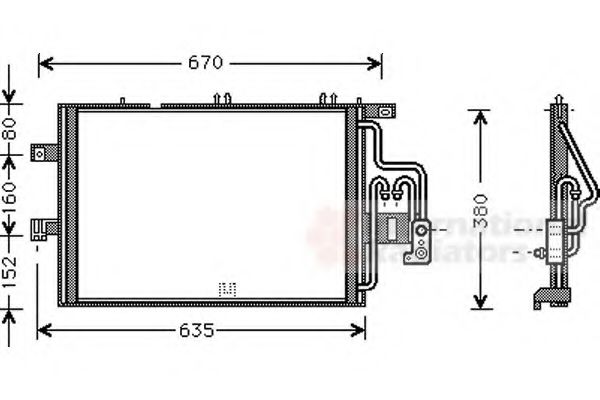 Imagine Condensator, climatizare VAN WEZEL 37005309