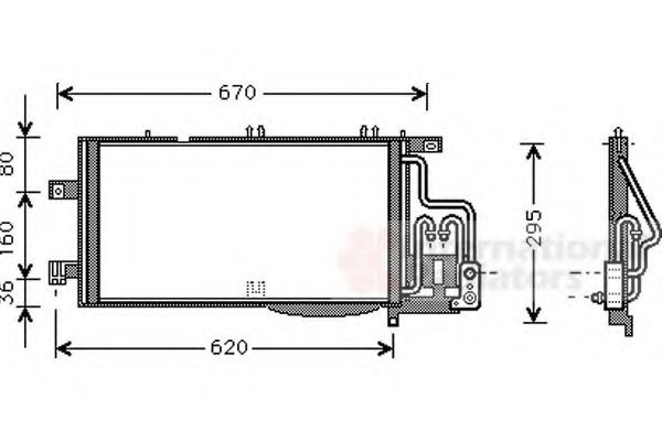 Imagine Condensator, climatizare VAN WEZEL 37005310