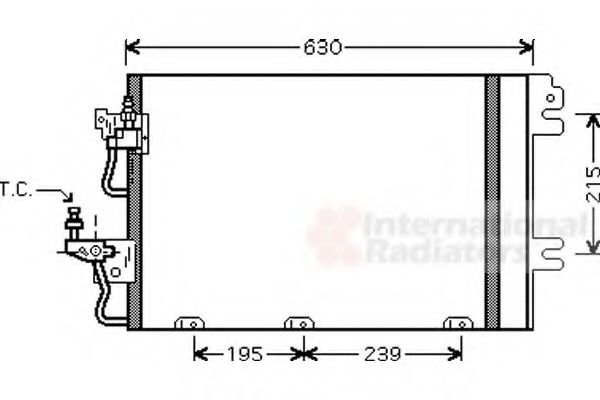 Imagine Condensator, climatizare VAN WEZEL 37005366